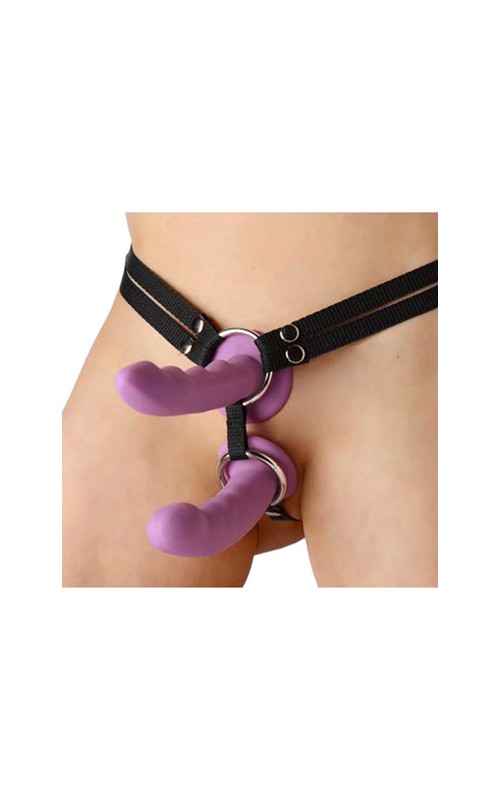 Unity Double Penetration Strap On Harness