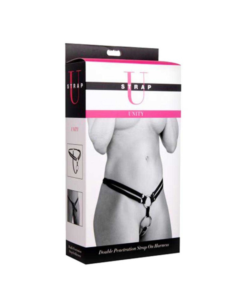 Unity Double Penetration Strap On Harness