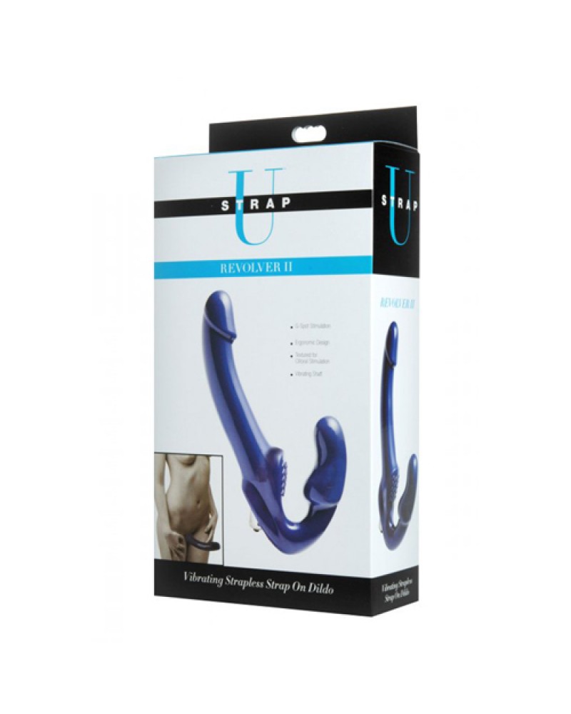 Revolver II Vibrating Strapless Strap On Dildo