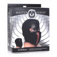 Scorpion Hood With Removable Blindfold And Mouth Mask
