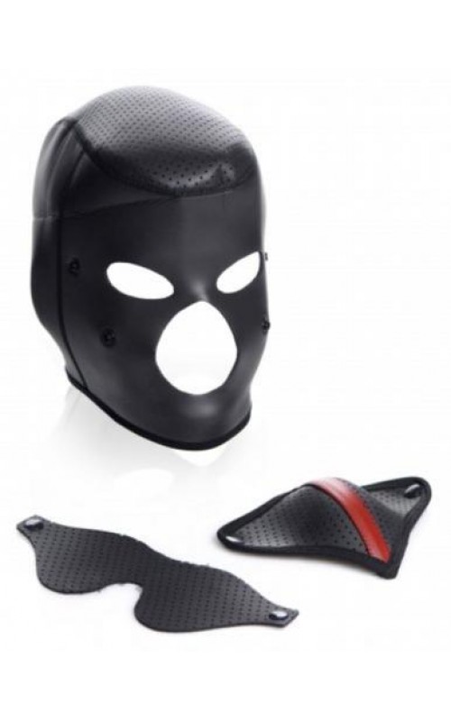 Scorpion Hood With Removable Blindfold And Mouth Mask