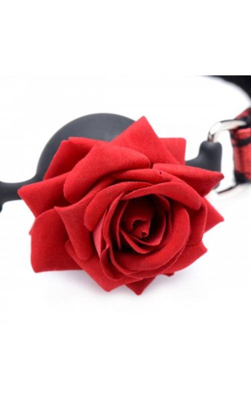 Eye-Catching Ball Gag With Rose