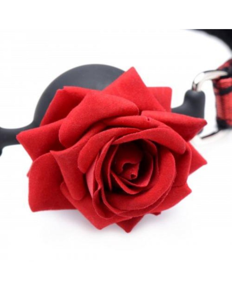 Eye-Catching Ball Gag With Rose