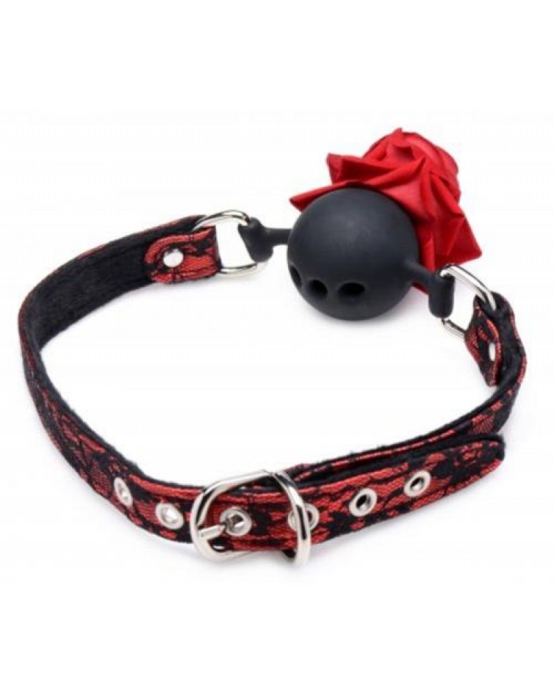Eye-Catching Ball Gag With Rose