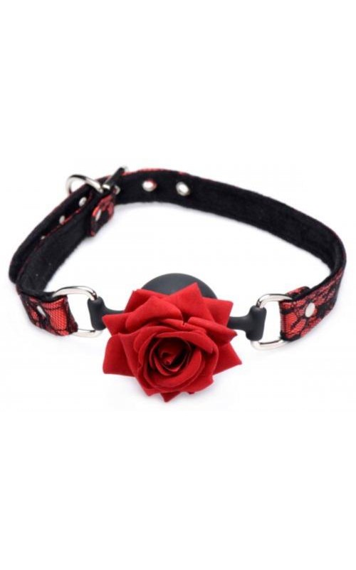 Eye-Catching Ball Gag With Rose
