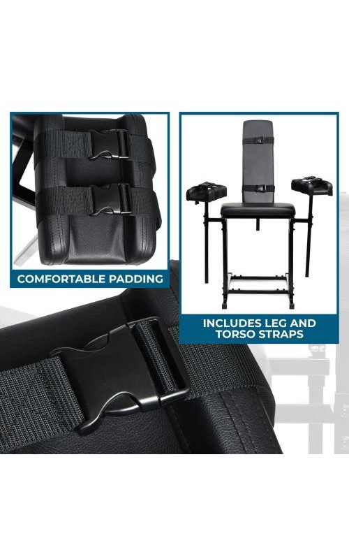 Extreme Obedience BDSM Chair - Black Extreme Obedience BDSM Chair - Black