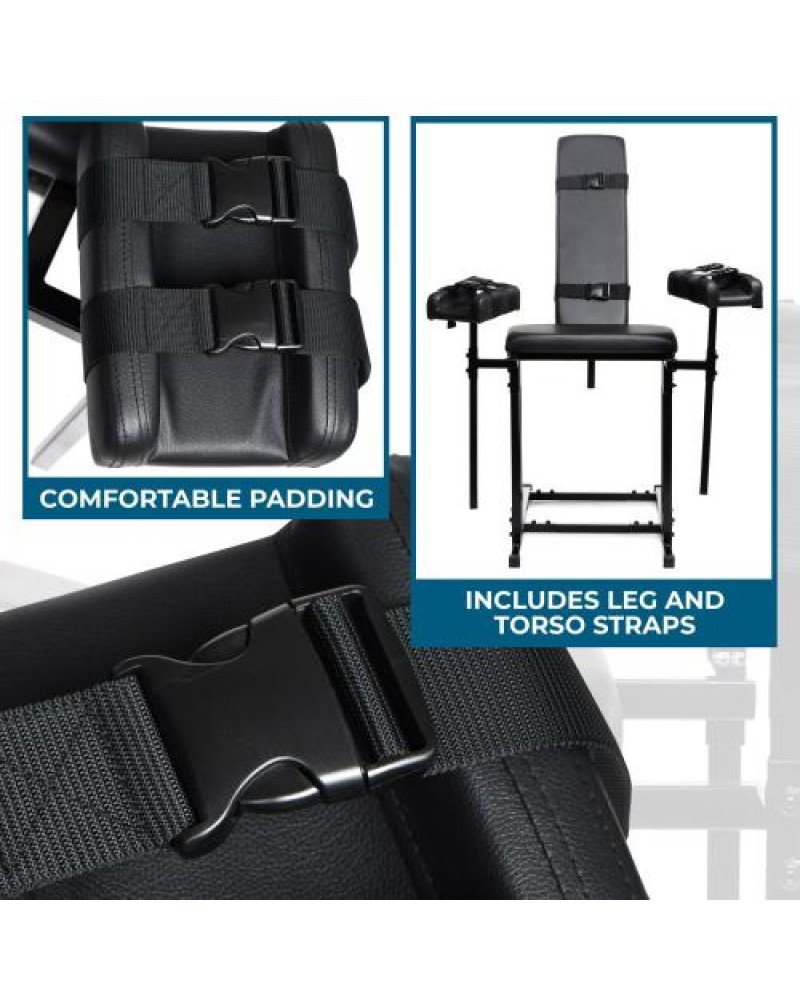 Extreme Obedience BDSM Chair - Black Extreme Obedience BDSM Chair - Black