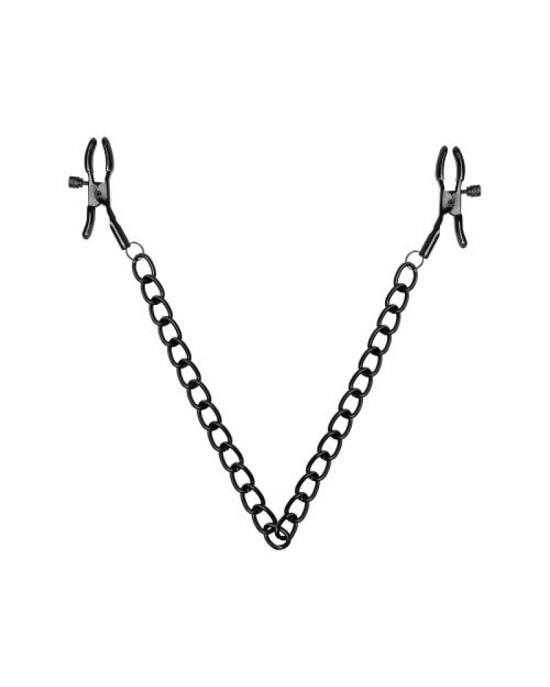 Nipple Clamps with Chain - Black