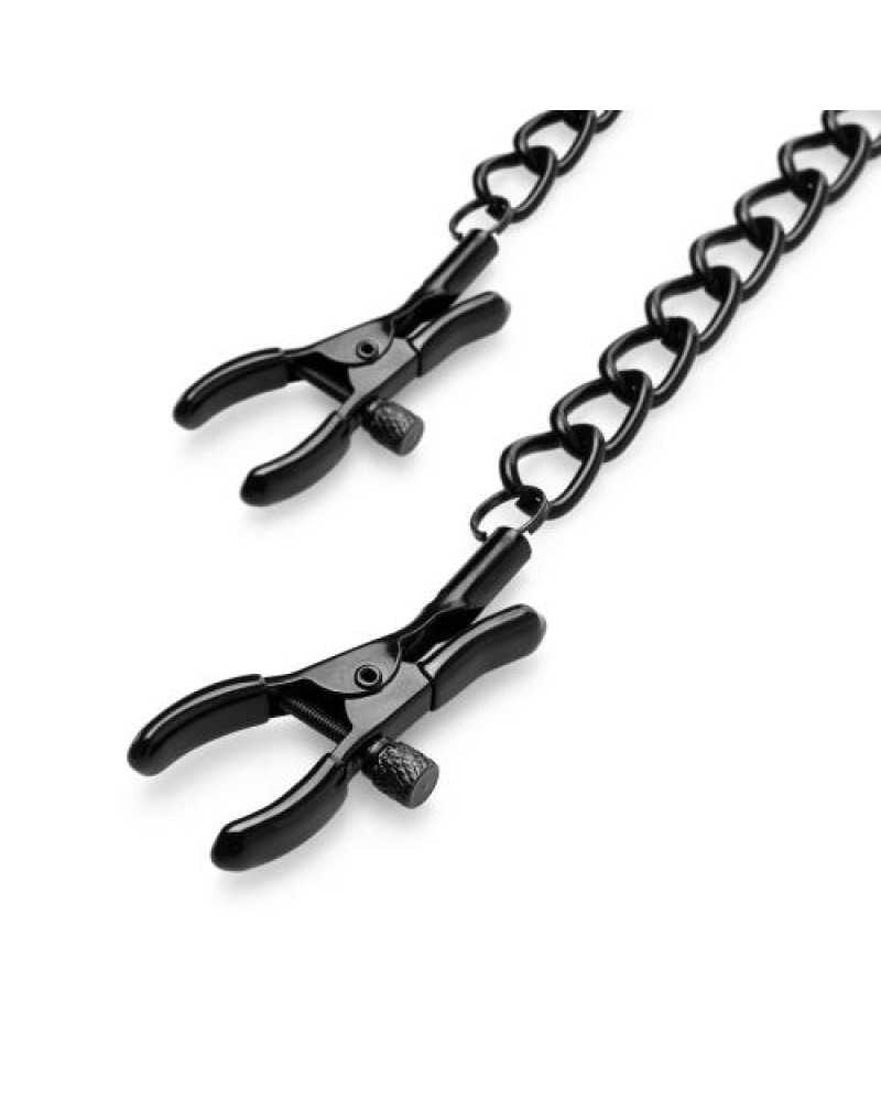 Nipple Clamps with Chain - Black