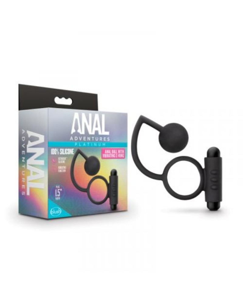 Anal Adventures - Platinum - Anal Ball with Vibrating Cockring
