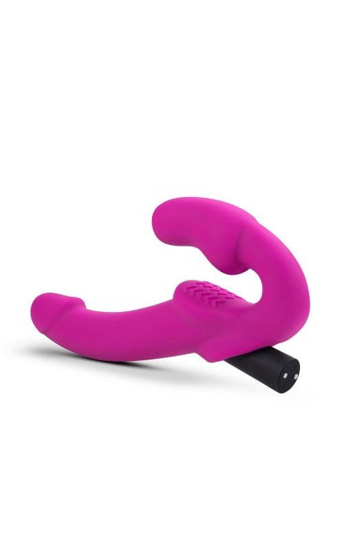 Temptasia - Estella Vibrating Strapless Strap-on - Pink
