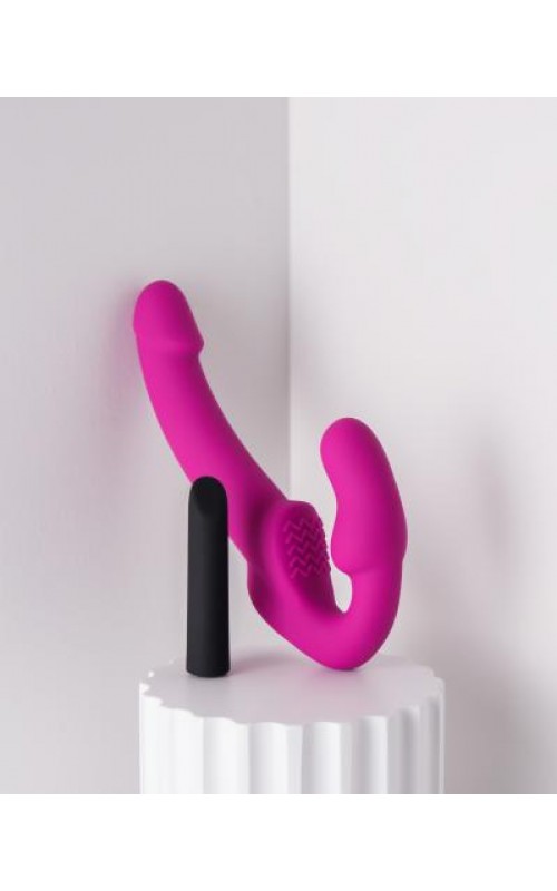 Temptasia - Estella Vibrating Strapless Strap-on - Pink