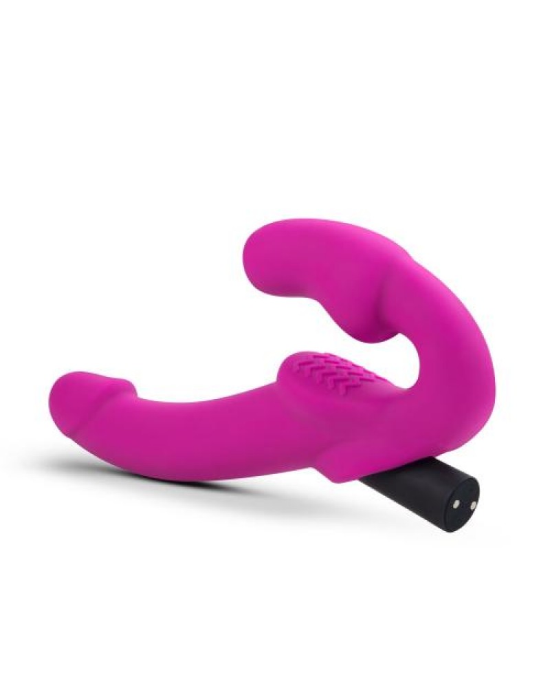 Temptasia - Estella Vibrating Strapless Strap-on - Pink