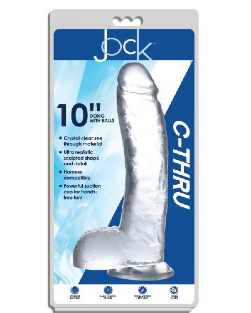 Jock C-Thru Transparent Dildo - 29 cm Jock C-Thru Transparent Dildo - 29 cm