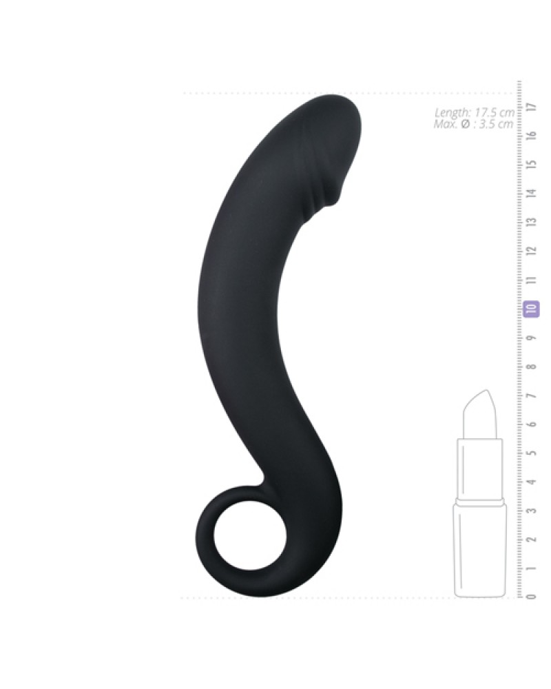 Silicone Black Prostate Dildo