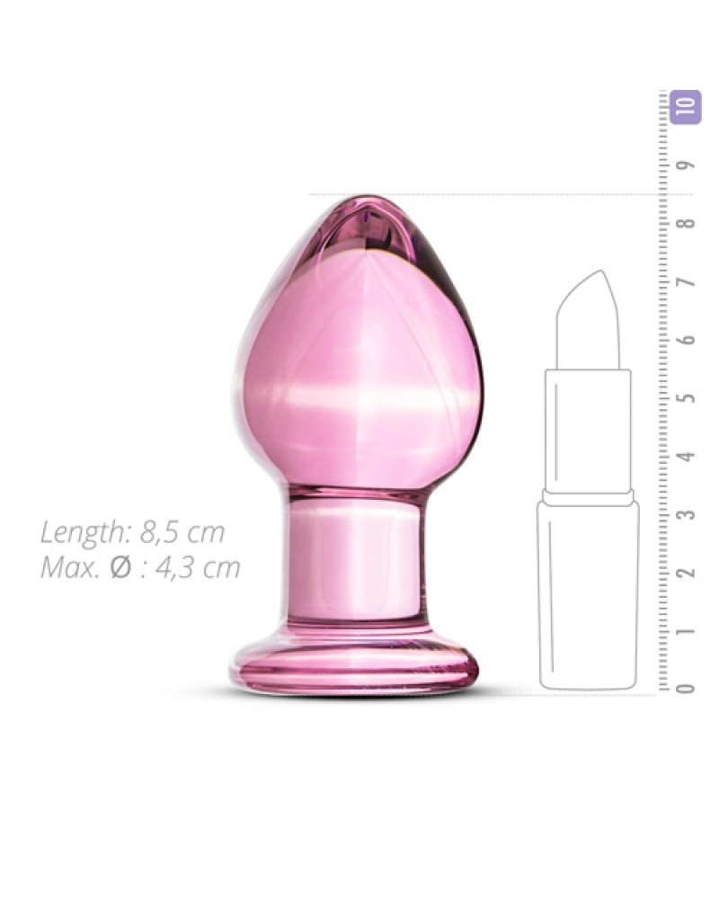 Pink Glass Buttplug Pink Glass Buttplug