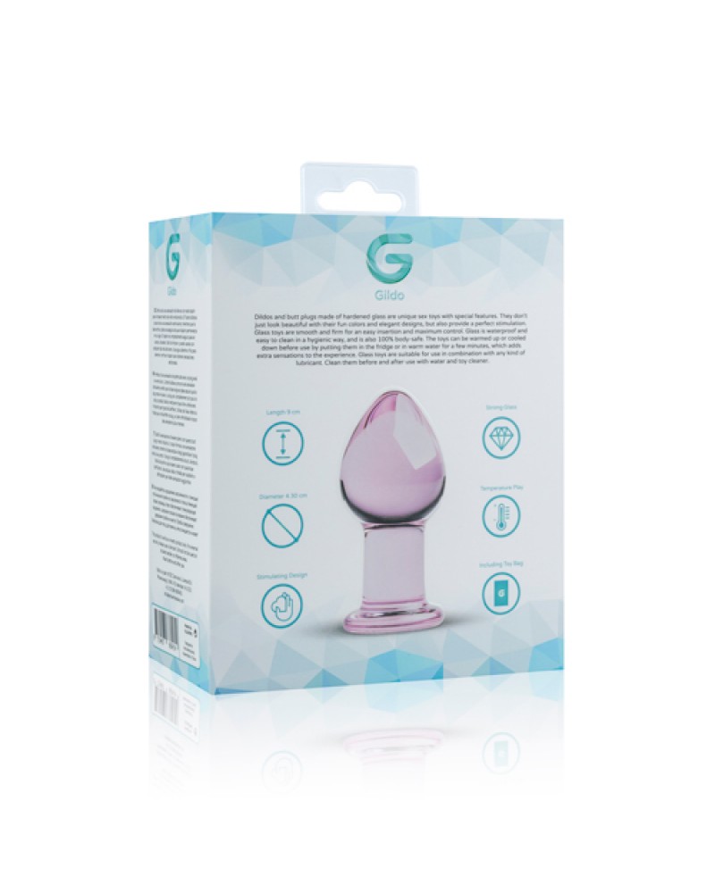 Pink Glass Buttplug Pink Glass Buttplug