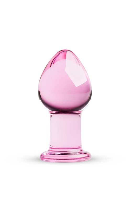 Pink Glass Buttplug