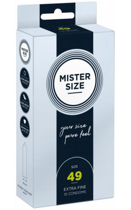 MISTER.SIZE 49 mm Condoms 10 pieces MISTER.SIZE 49 mm Condoms 10 pieces