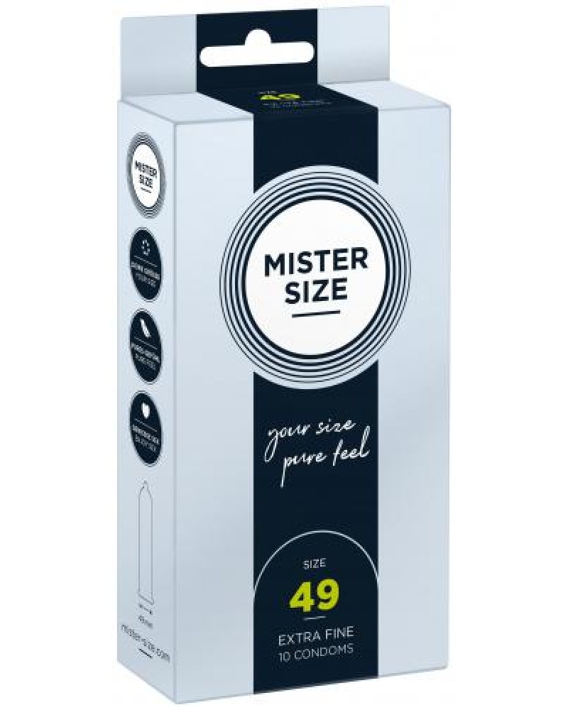 MISTER.SIZE 49 mm Condoms 10 pieces MISTER.SIZE 49 mm Condoms 10 pieces