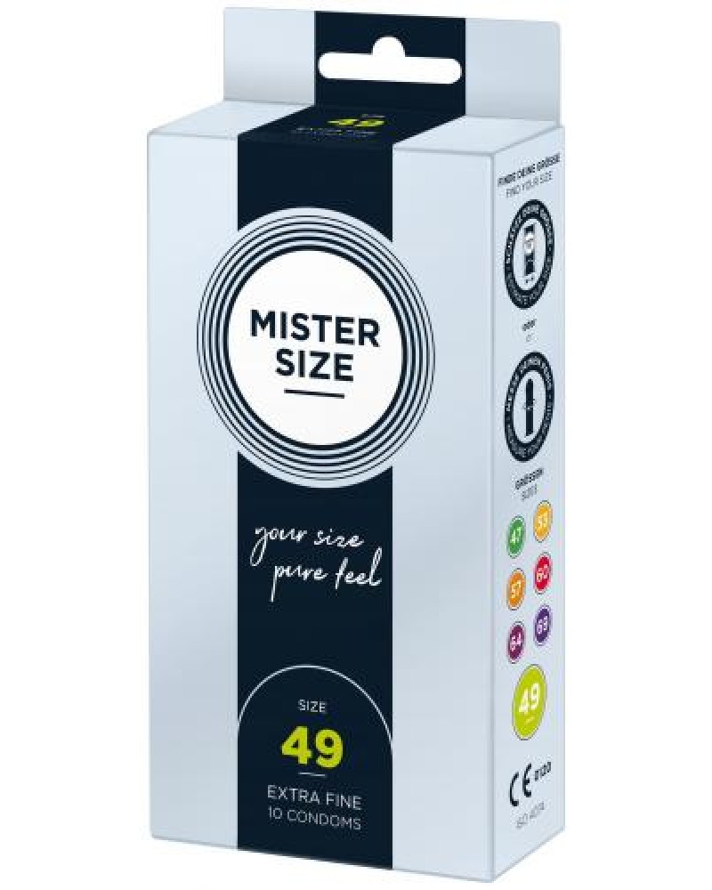 MISTER.SIZE 49 mm Condoms 10 pieces MISTER.SIZE 49 mm Condoms 10 pieces
