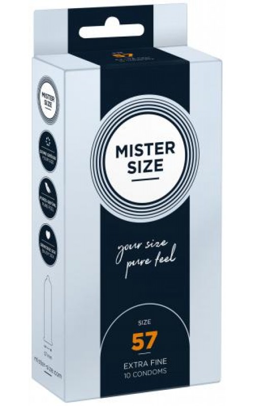 MISTER.SIZE 57 mm Condoms 10 pieces MISTER.SIZE 57 mm Condoms 10 pieces