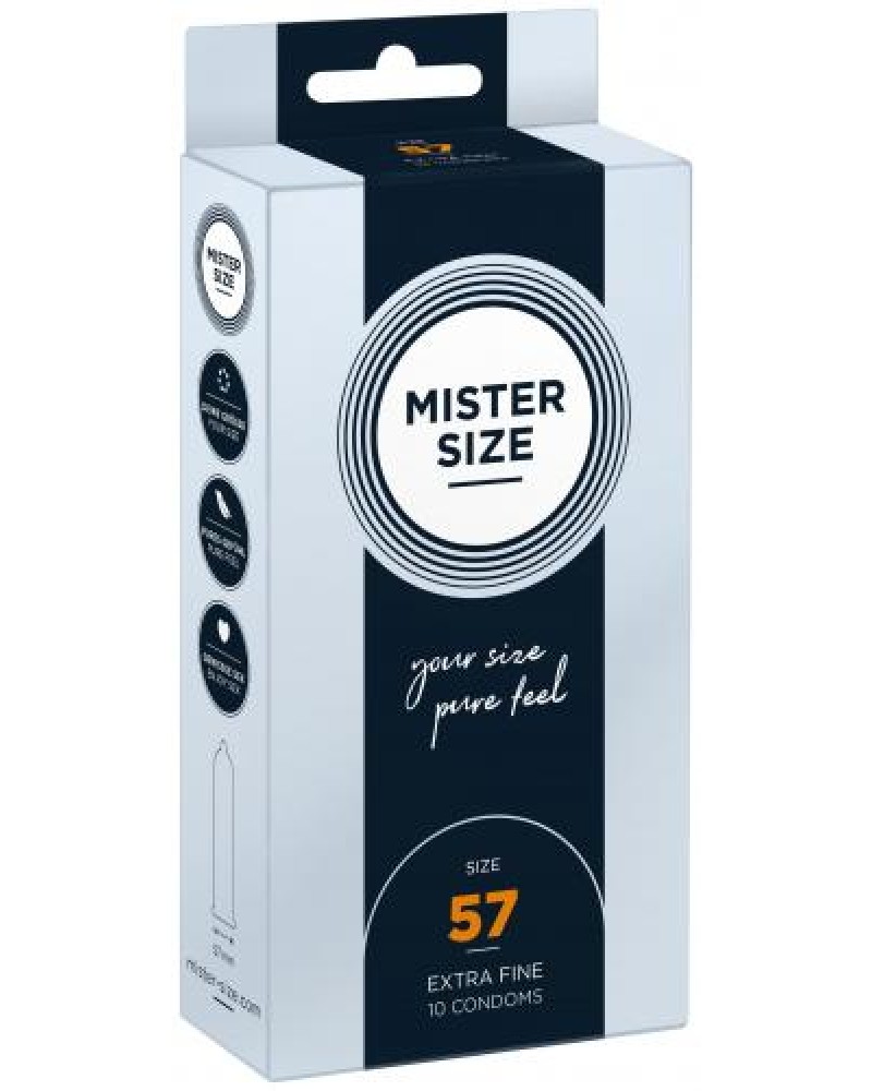 MISTER.SIZE 57 mm Condoms 10 pieces MISTER.SIZE 57 mm Condoms 10 pieces