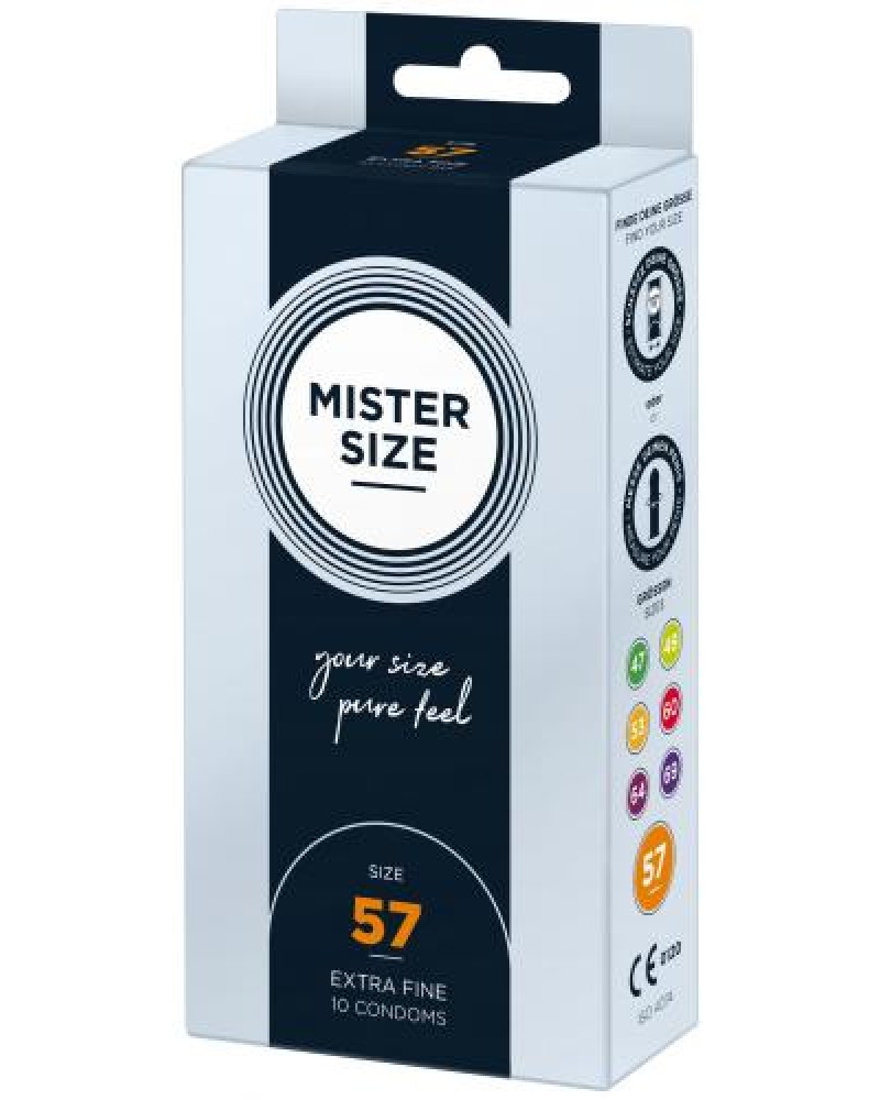 MISTER.SIZE 57 mm Condoms 10 pieces MISTER.SIZE 57 mm Condoms 10 pieces