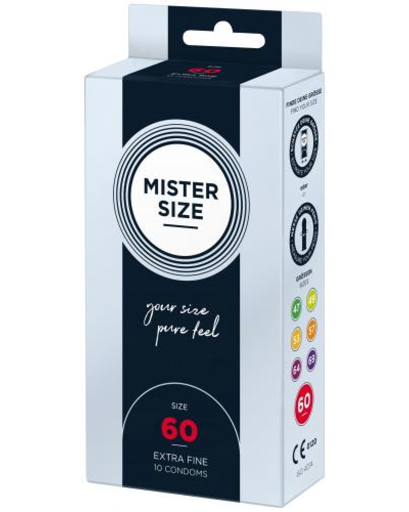 MISTER.SIZE 60 mm Condoms 10 pieces MISTER.SIZE 60 mm Condoms 10 pieces