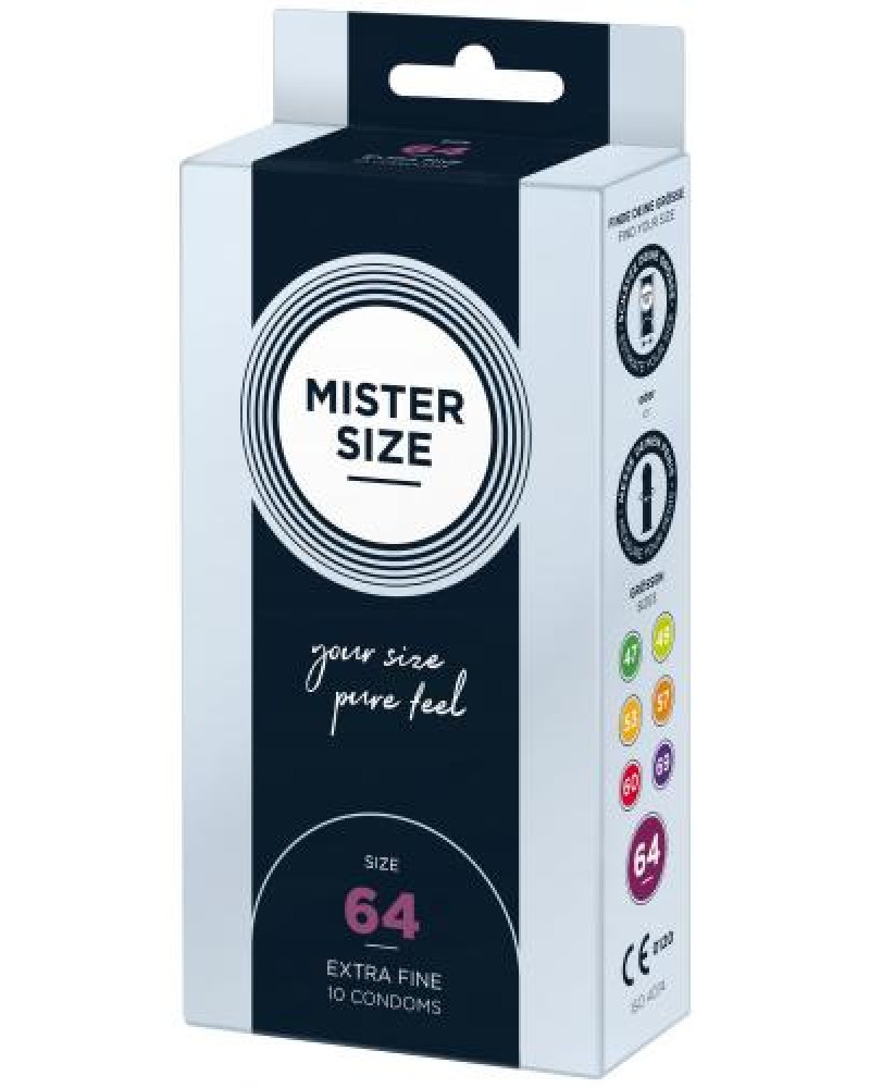 MISTER.SIZE 64 mm Condoms 10 pieces MISTER.SIZE 64 mm Condoms 10 pieces
