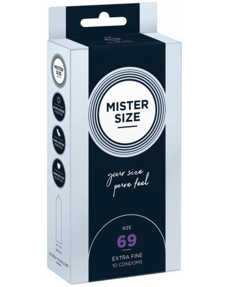 MISTER.SIZE 69 mm Condoms 10 pieces MISTER.SIZE 69 mm Condoms 10 pieces