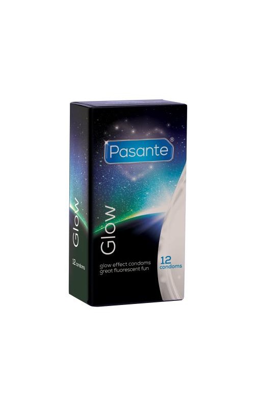 Pasante Glow Condoms - 12 pieces