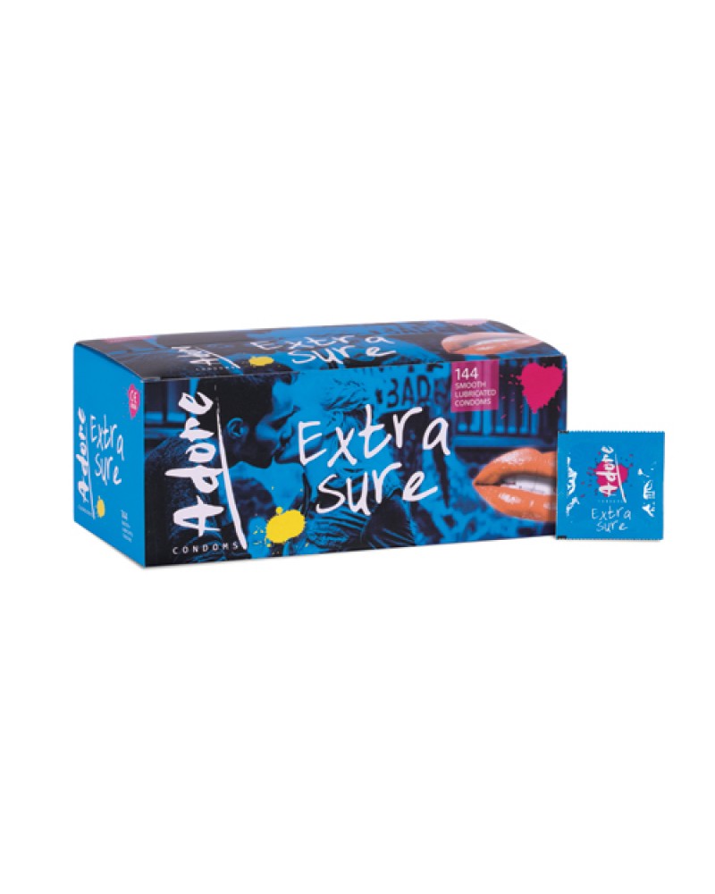 Adore Extra Sure condoms 144pcs