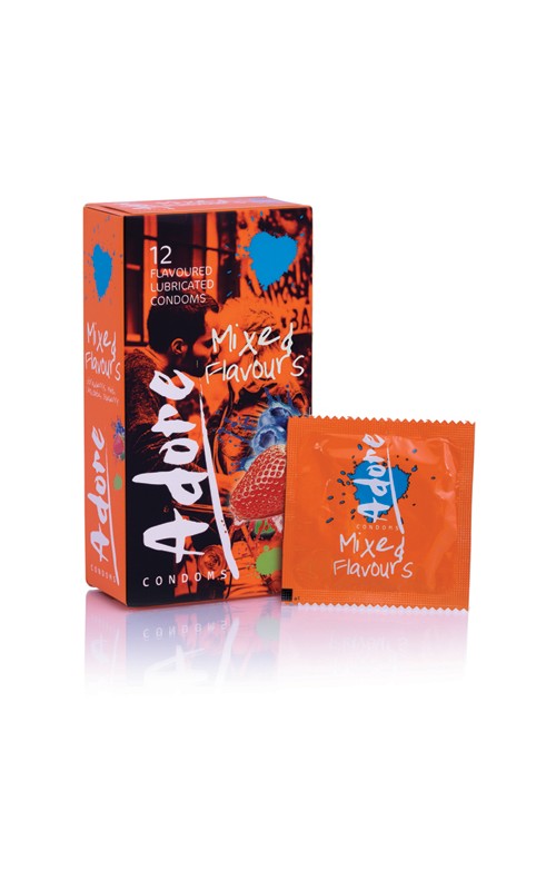 Adore Flavours Condoms - 12 Condoms