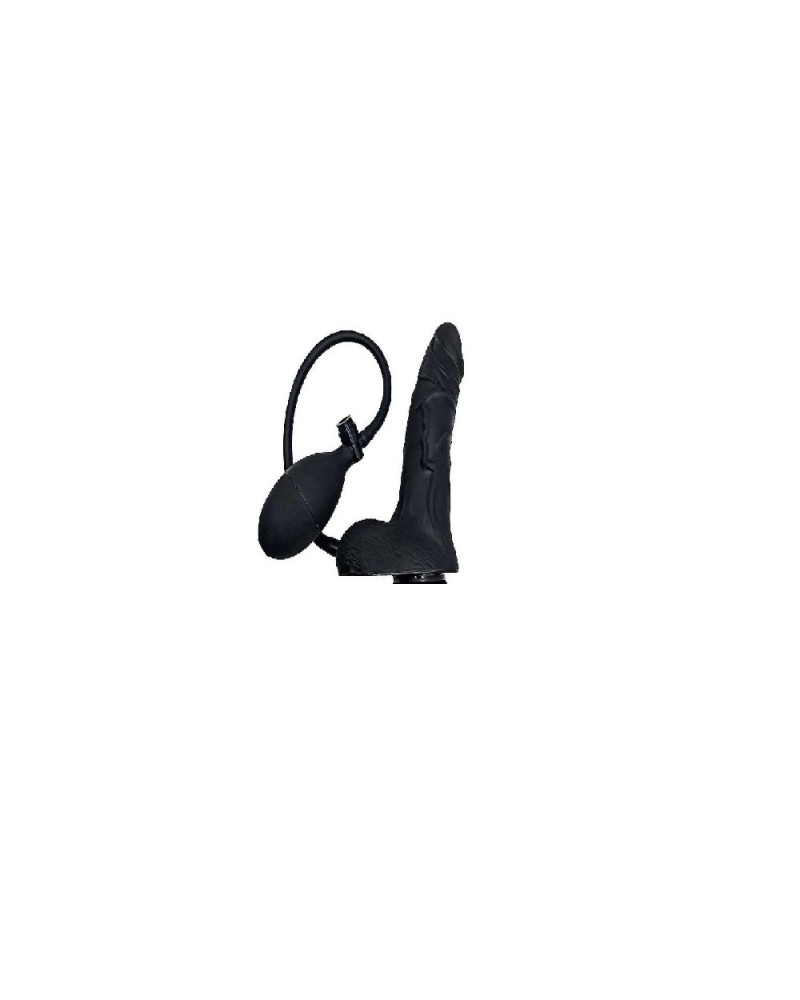 Ophelia's Dream Toys- Black Realistic Inflatable Male Dildo with Suction Cup Base & Hand Pump Ophelia's Dream Toys- Black Realistic Inflatable Male Dildo with Suction Cup Base & Hand Pump