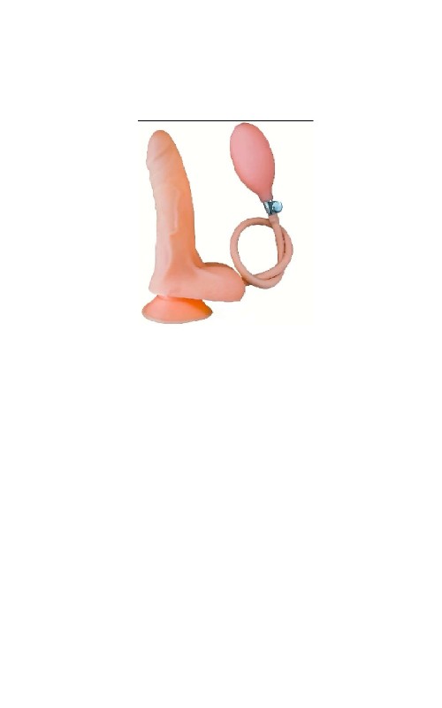 Ophelia’s Dream Toys – Beige Realistic Inflatable Male Dildo with Suction Cup Base & Hand Pump
