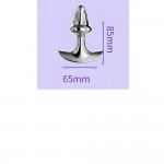 Ophelia's Dream Toys- Silver Metal Butt Plug with Crystal Gem – 85 mm Ophelia's Dream Toys- Silver Metal Butt Plug with Crystal Gem – 85 mm