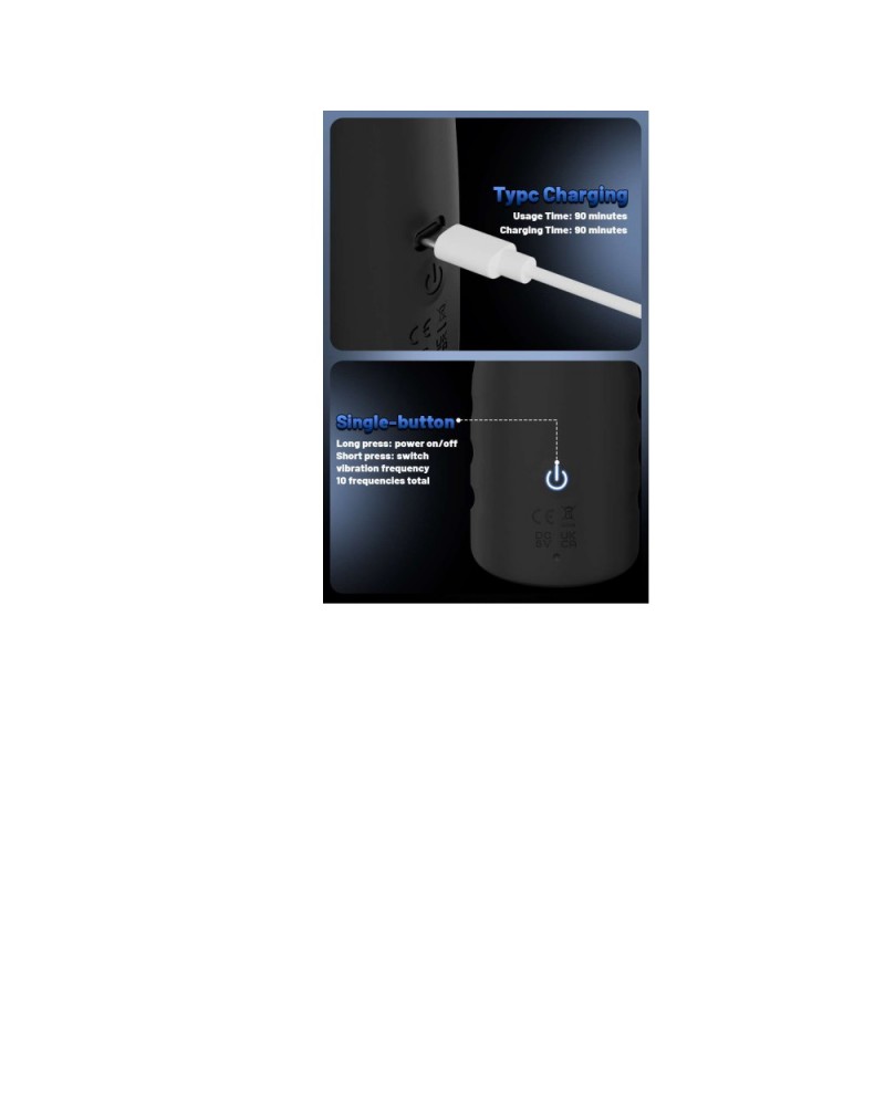 Ophelia's Dream Toys- Rechargeable Vibrating Cock Ring with 10 Vibration Modes, USB-C Charging, Quiet Operation – Black Ophelia's Dream Toys- Rechargeable Vibrating Cock Ring with 10 Vibration Modes, USB-C Charging, Quiet Operation – Black