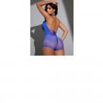 Ophelia's Dream Lingerie- Royal Blue Rhinestone Fishnet Cut-Out Bodysuit – One Size Ophelia's Dream Lingerie- Royal Blue Rhinestone Fishnet Cut-Out Bodysuit – One Size