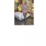 Ophelia's Dream Lingerie- Blue Lace Cut-Out Bodystocking – One Size Ophelia's Dream Lingerie- Blue Lace Cut-Out Bodystocking – One Size