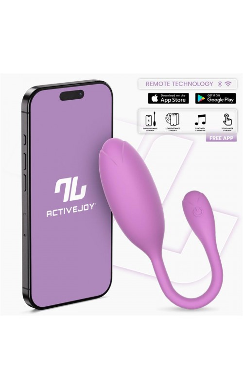 Logan Vibrating Egg with App Unibody Purple