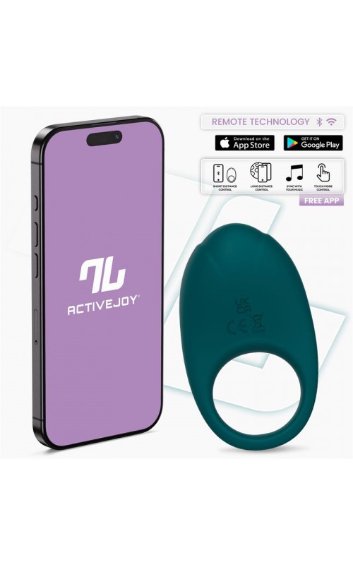 Ringo Vibrating Ring with App Unibody Green	