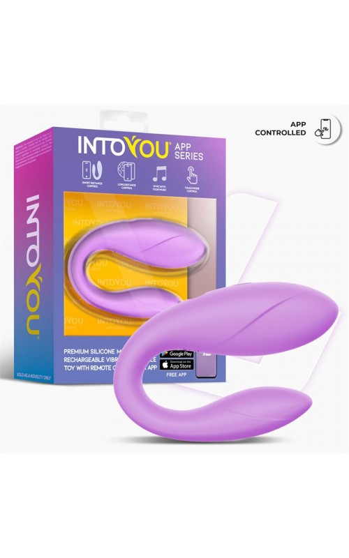Couple Toy with App Flexible Silicone Lavender