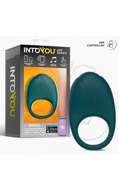 Ringo Vibrating Ring with App Unibody Green	