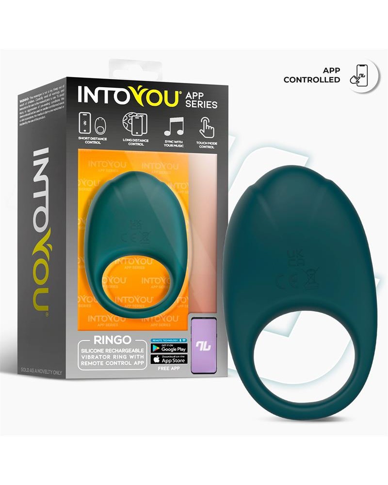 Ringo Vibrating Ring with App Unibody Green	