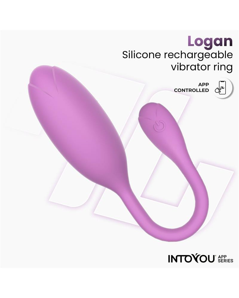 Logan Vibrating Egg with App Unibody Purple