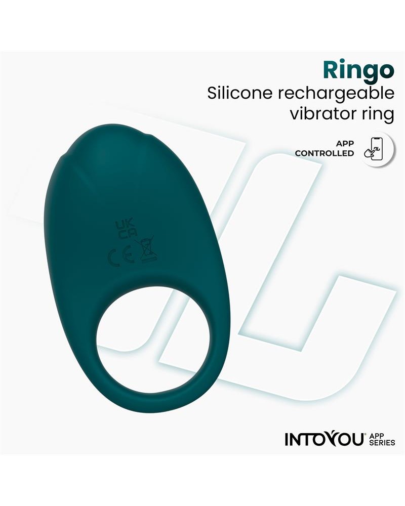 Ringo Vibrating Ring with App Unibody Green	