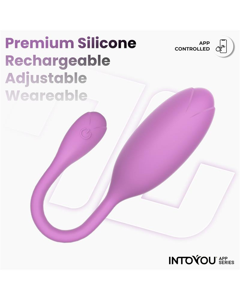 Logan Vibrating Egg with App Unibody Purple