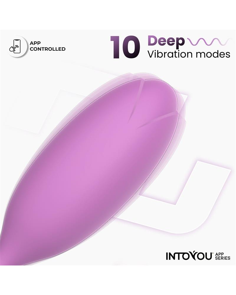 Logan Vibrating Egg with App Unibody Purple