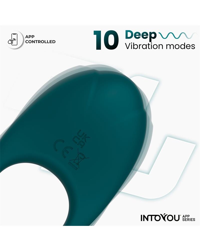 Ringo Vibrating Ring with App Unibody Green	